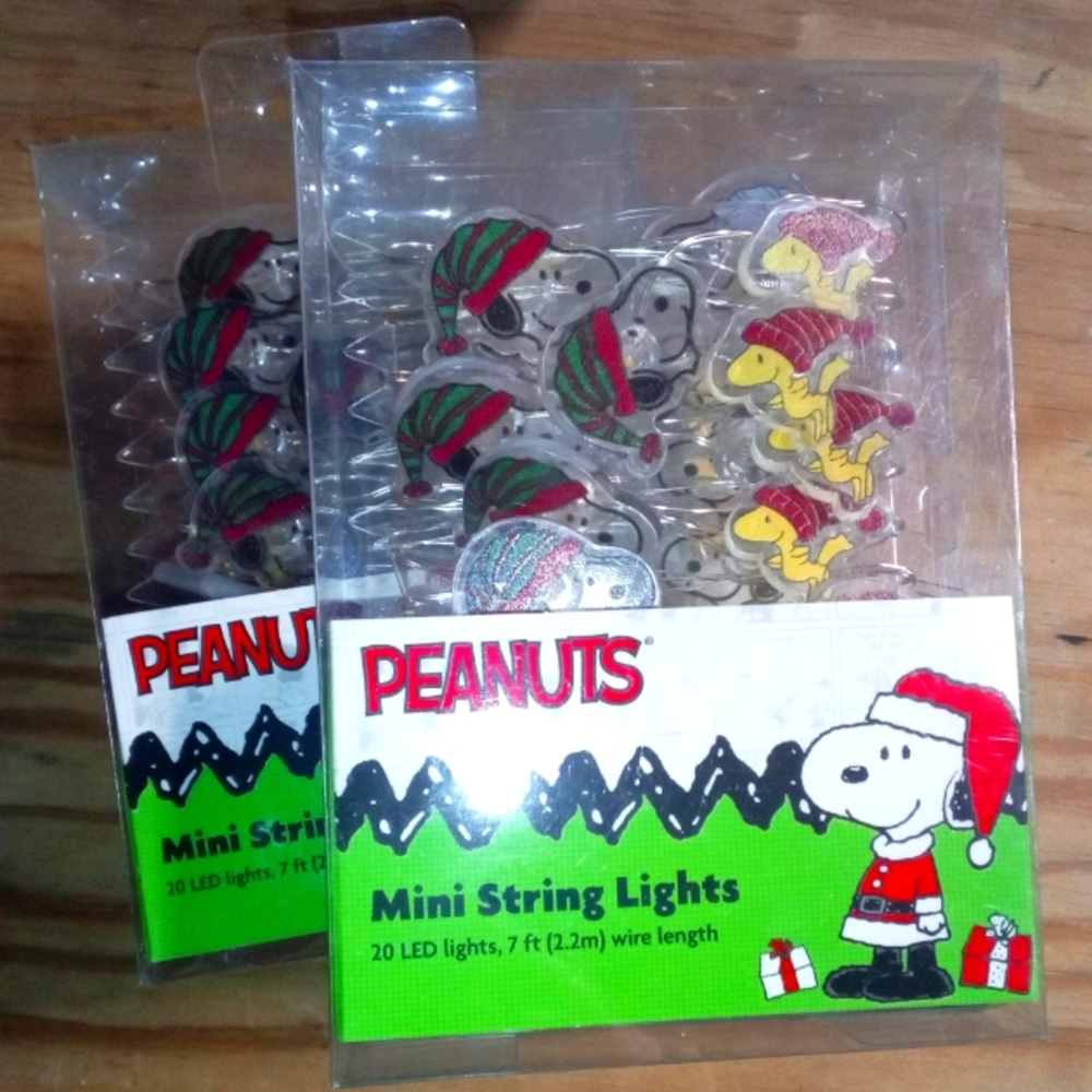 Peanuts Mini String Lights with Snoopy and Woodstock